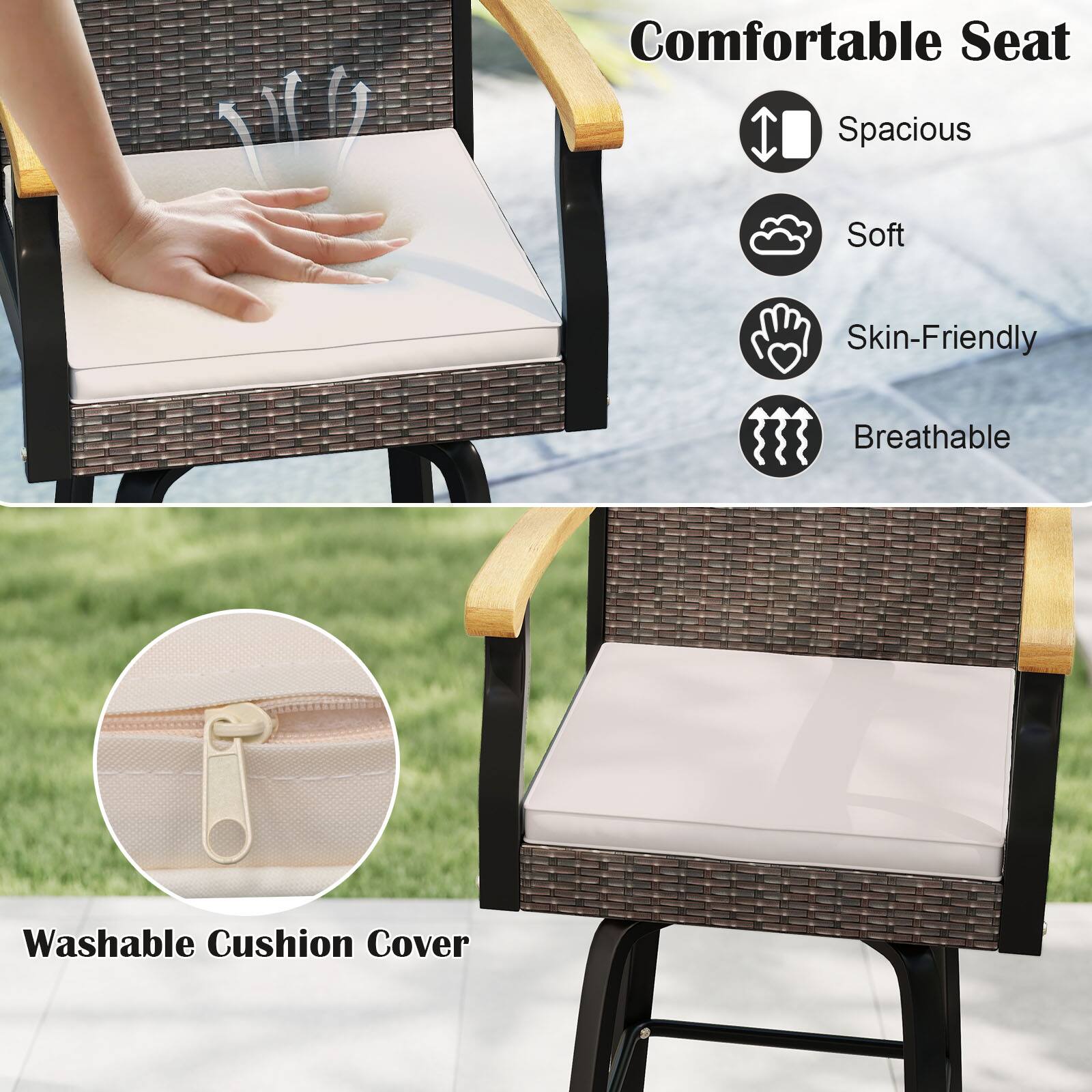 Comfortable Seat
- Spacious
- Soft
- Skin-Friendly
- Breathable
- Washable Cushion Cover