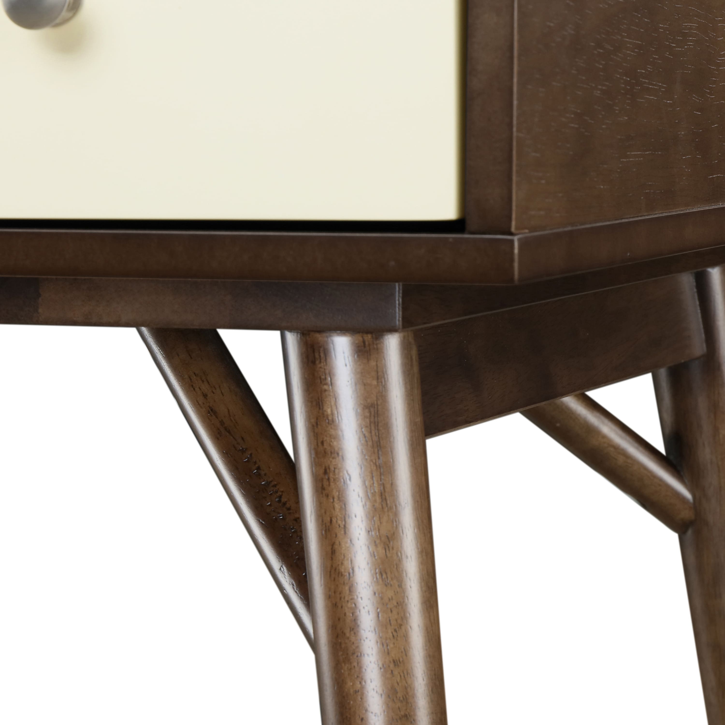 Alt View 14. Adore Decor - Sutton Mid-Century Modern Wood 3-Drawer Writing Desk - Dark Brown.