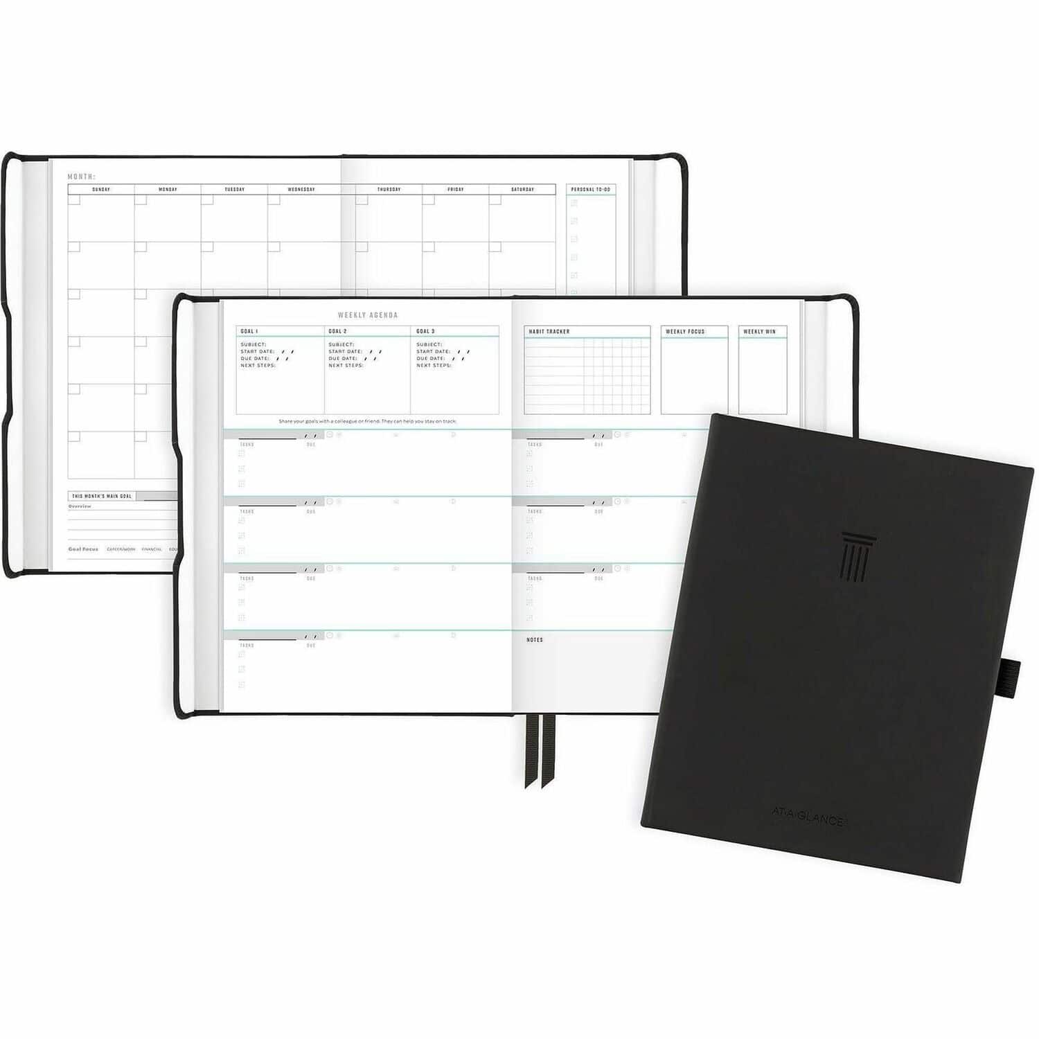 AT-A-GLANCE - Small Weekly Monthly 5 3/4 x 8 1/4  Case Bound Black Hard Cover Magnetic Closure Planner price history on PriceWatchPro