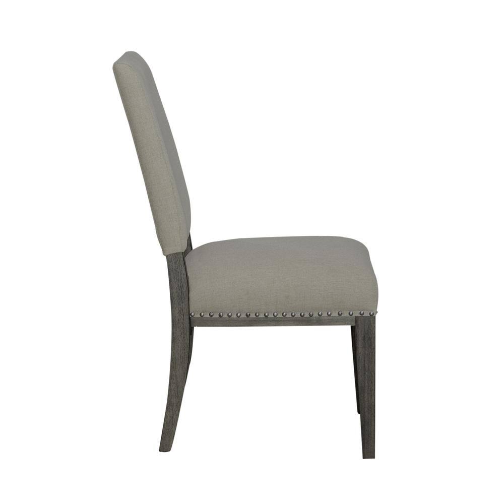 Left. Liberty Furniture Industries - Uph Side Chair (RTA) - Set of 2 Traditional Brown in Havana Brown Finish - Brown.