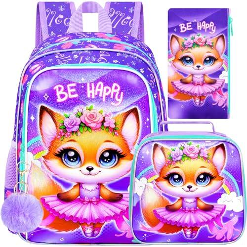 Pacoar Cade 3pcs Backpack For 16"mermaid Sequin Bookbag Set Cute Water ...