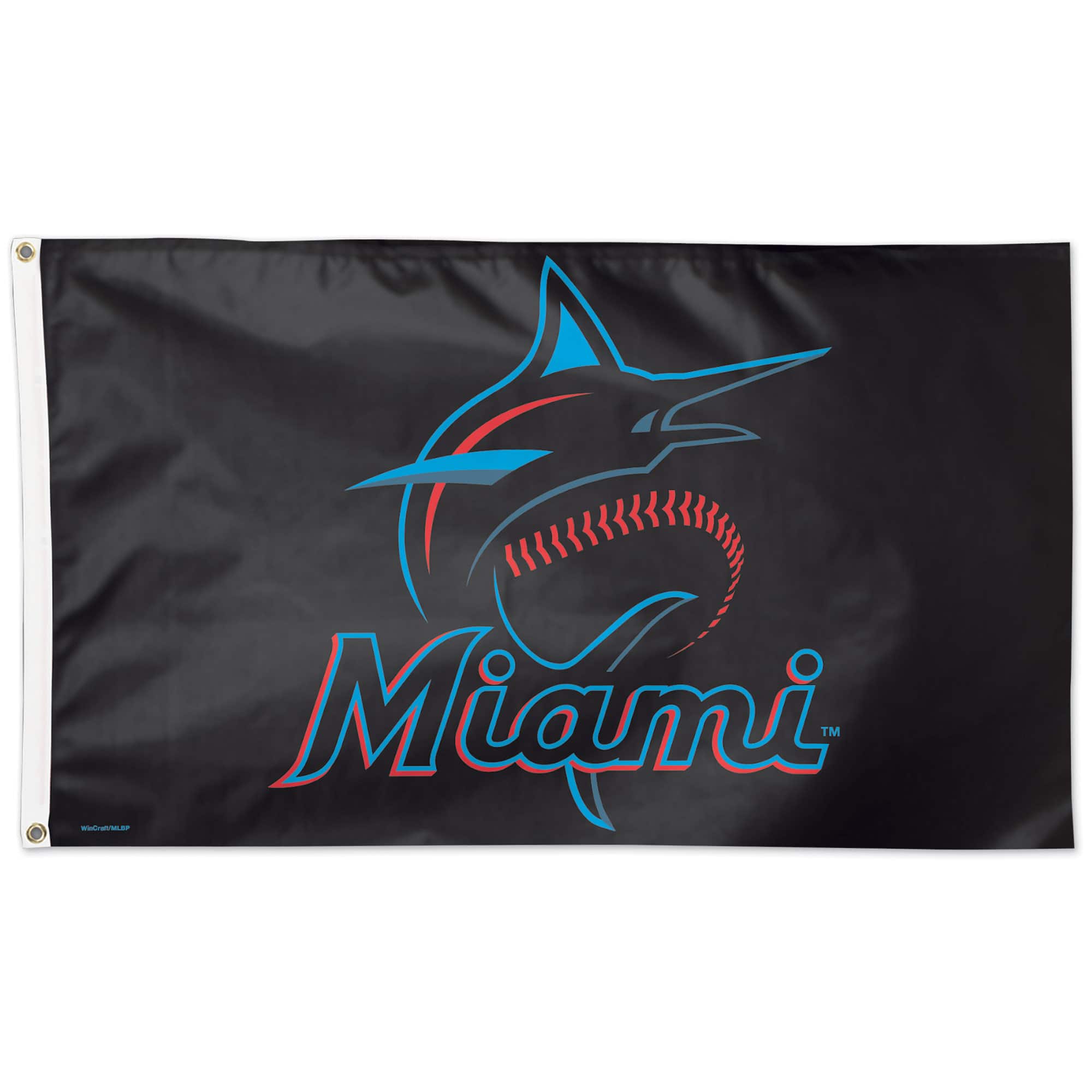 Photos - Other Decoration MiaMI WinCraft -  Marlins 3' x 5' Logo One-Sided Flag - Multicolor 4248528 