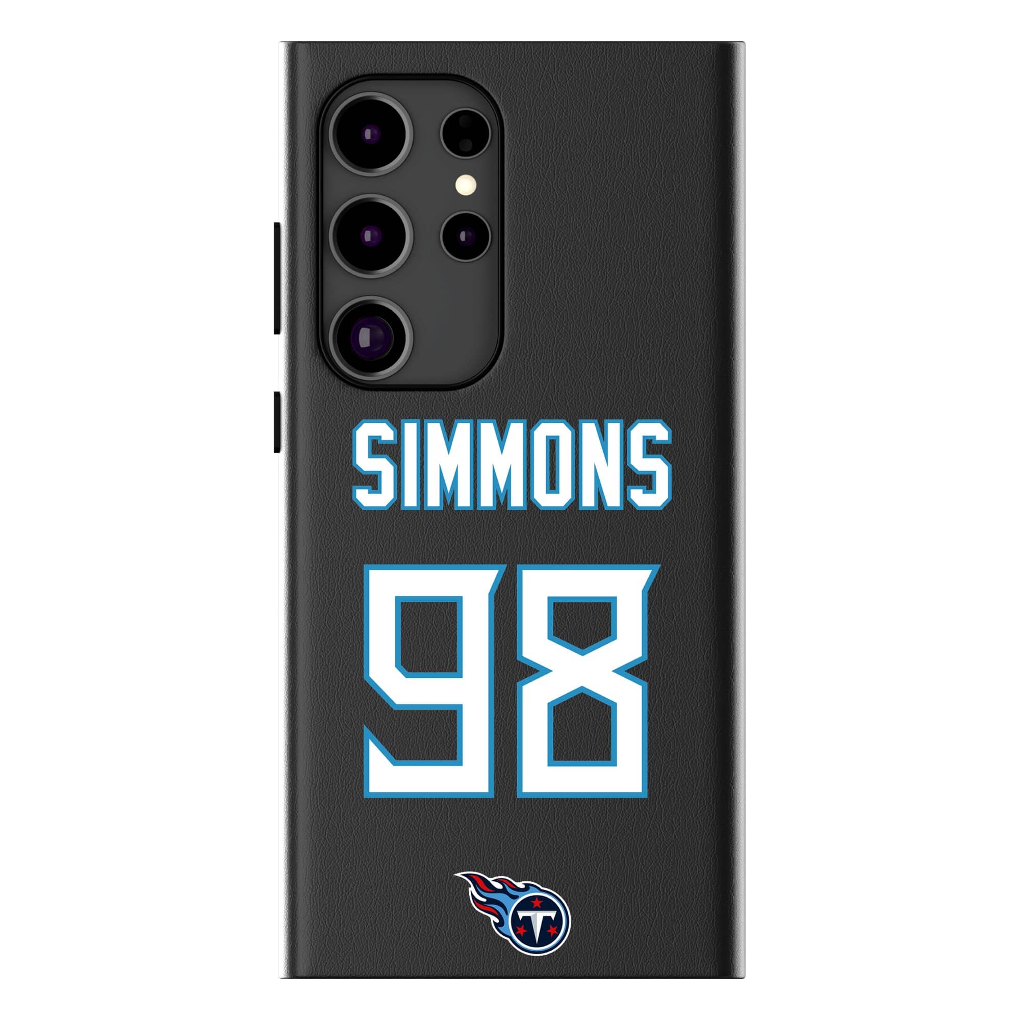 Keyscaper - NFL - Jeffery Simmons Tennessee Titans Galaxy Magnetic Bump Case - S25 Ultra - Black