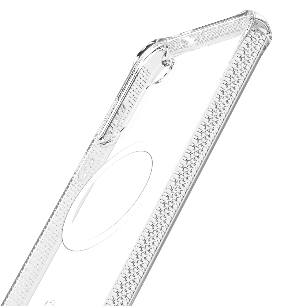 Alt View 5. Itskins - ITSKINS Hybrid_R // Clear Series Magnetic Case for Samsung Galaxy (S25+) - Clear - Clear.