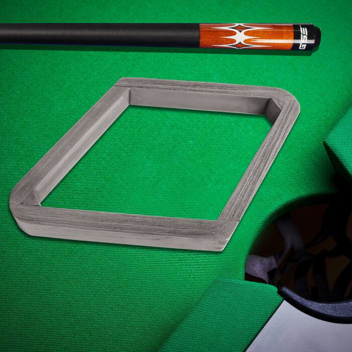 GSE Games & Sports Expert Deluxe Brushed Grey Solid Wood 9 Ball Diamond ...