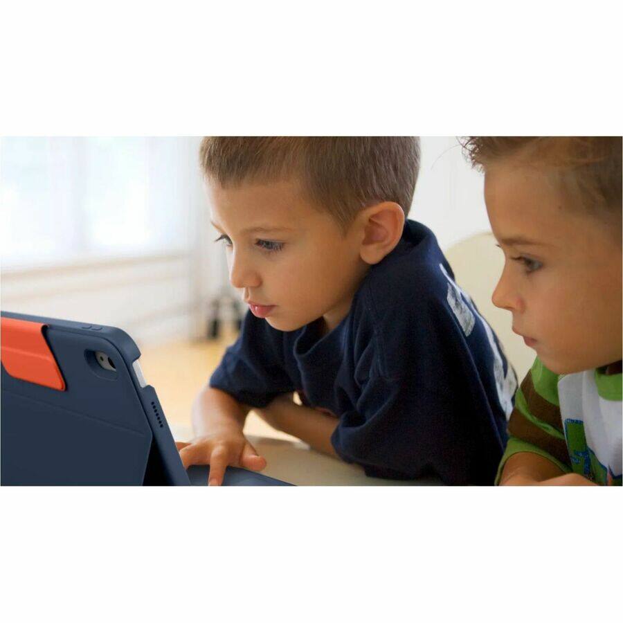 Alt View 6. Logitech - Logitech Rugged Combo 4 Touch Rugged Keyboard/Cover Classic Blue - Blue.