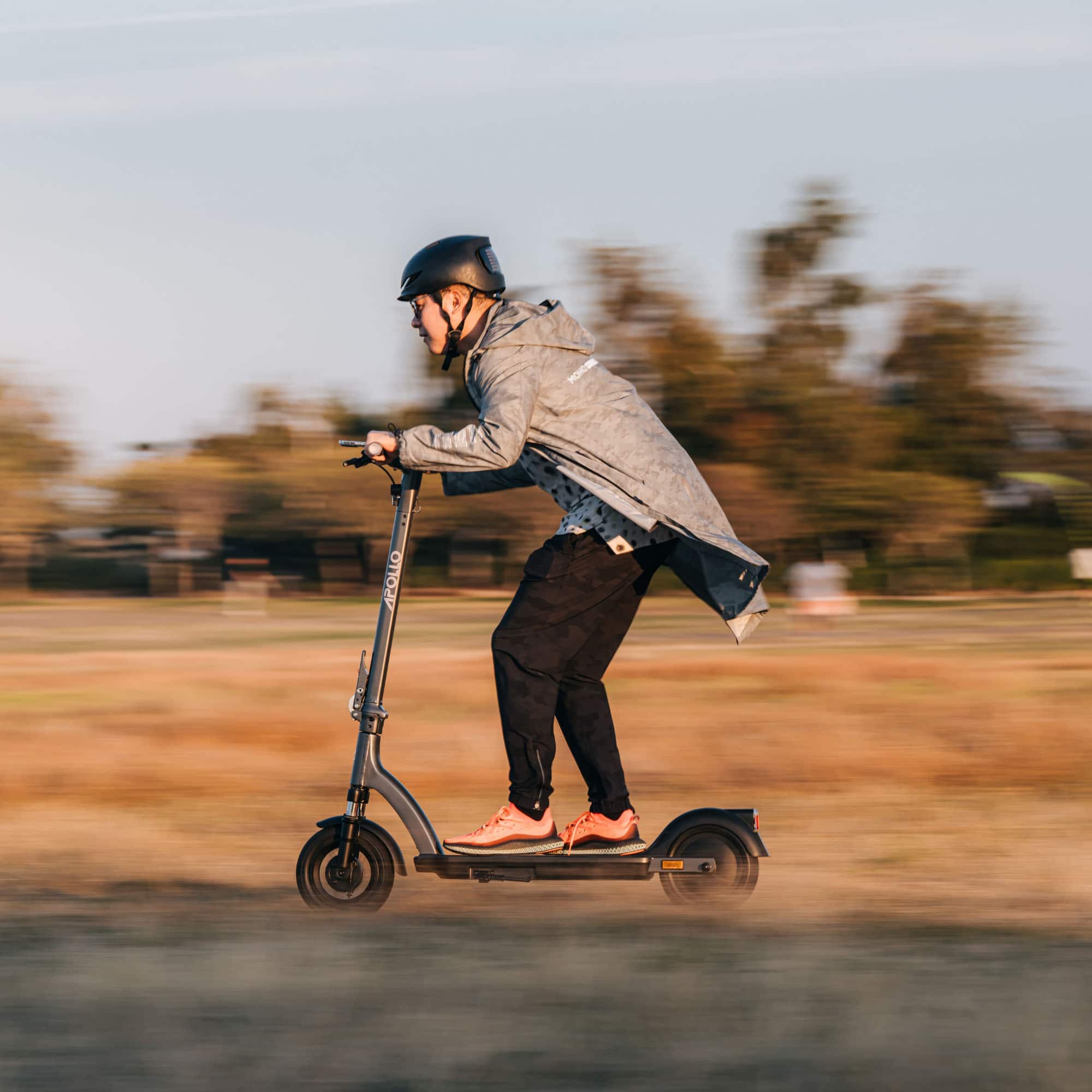 Alt View 11. Apollo - Air 2024 Premium Electric Scooter w/43 mi Max Range & 21 mph Max Speed - Space Gray.
