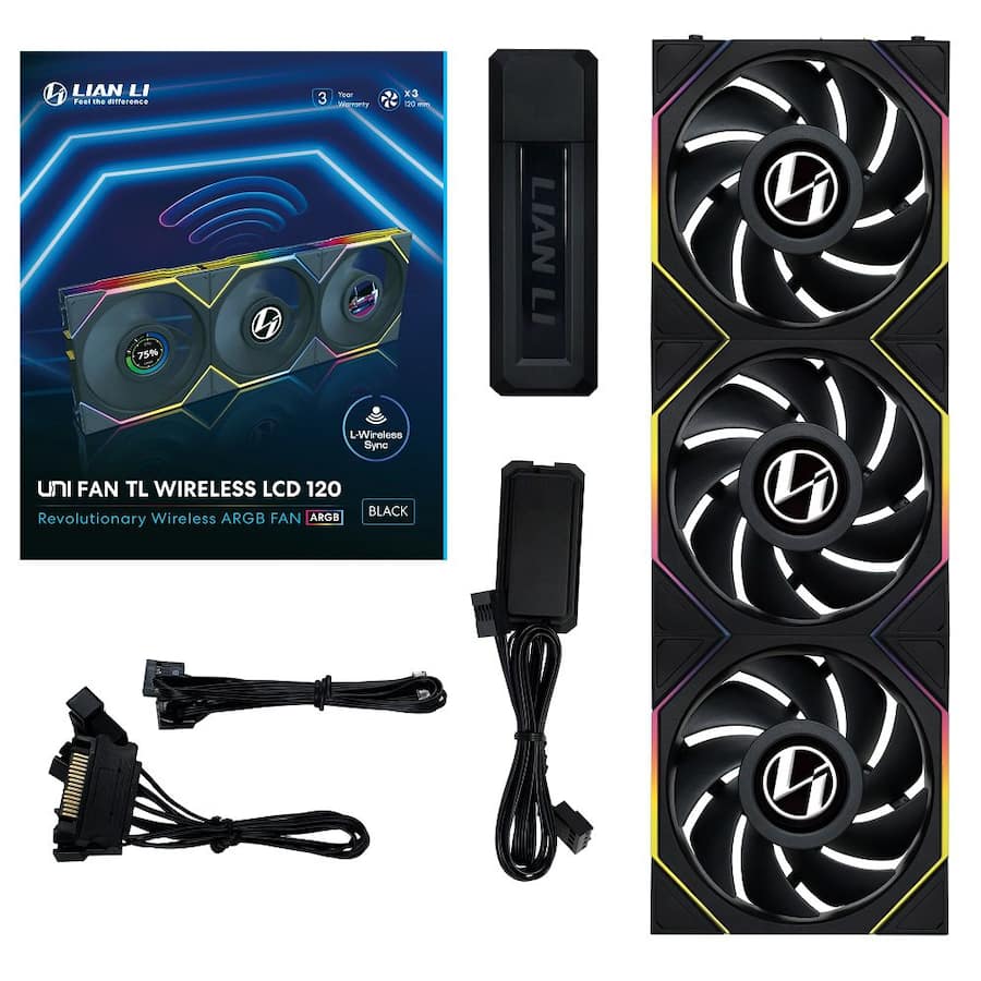 Lian Li UNI Fan TL LCD 120 Wireless LCP Fan Blade Customizable RGB Lian Li UNI Fan TL LCD 120 Wireless LCP Fan Blade Customizable RGB