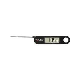 PARKER SLATER - 1476 Instant-Read Digital Meat Thermometer with Compact Folding Probe for Grill & Kitchen (Black)