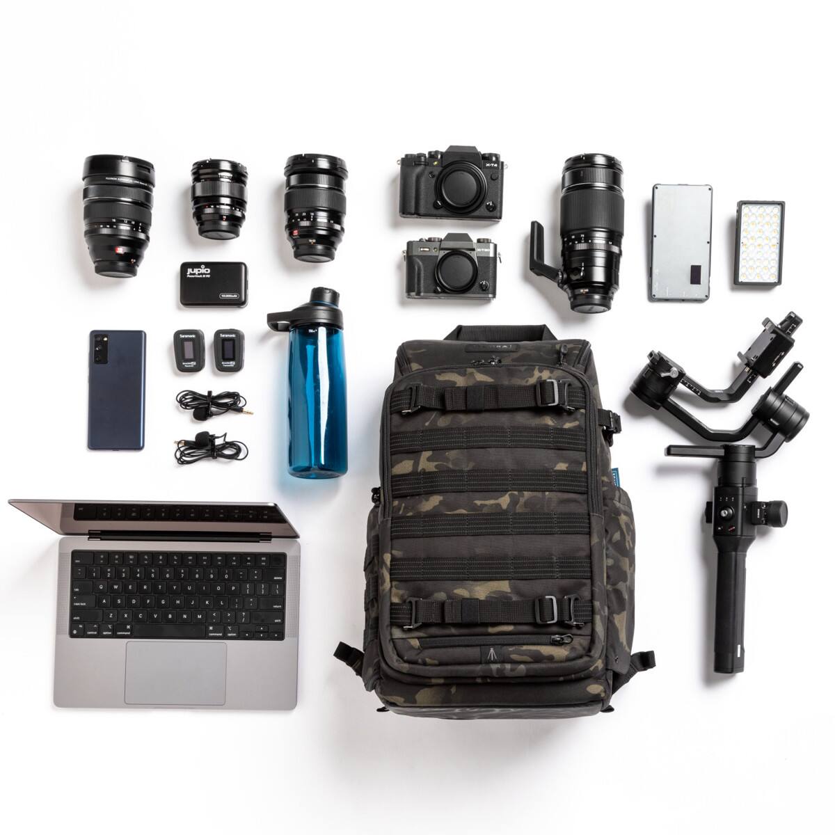 Alt View 5. Tenba - Tenba Axis V2 20L Camera and Laptop Backpack, MultiCam Black.
