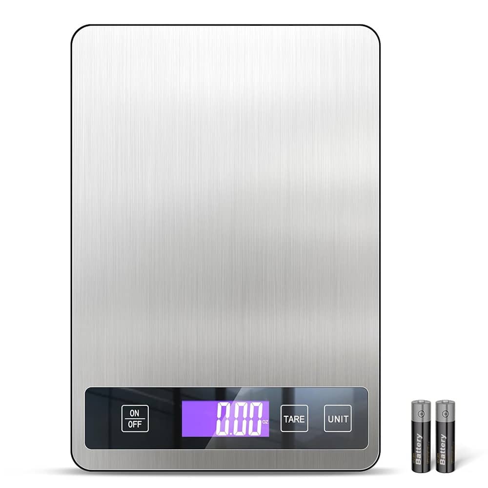 ACJPR - Food Scale – 33lb Splash-Resistant Stainless Steel with LCD & Tare Function