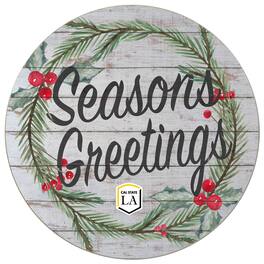 Jardine - Cal State L.A. Golden Eagles 20'' x 20'' Season's Greetings Circle - White