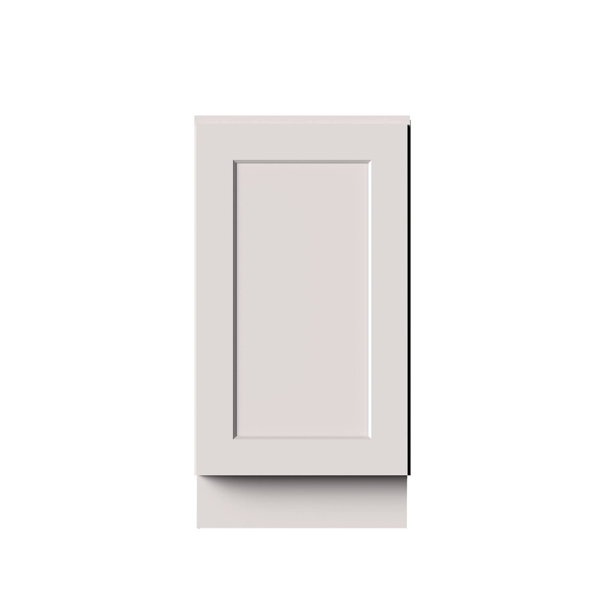 Alt View 1. Boyel Living - 18-in W x 34.5-in H x 24-in D Shaker RTA Kitchen Full Height Door Base Cabinet with Soft-Close - White Shaker.