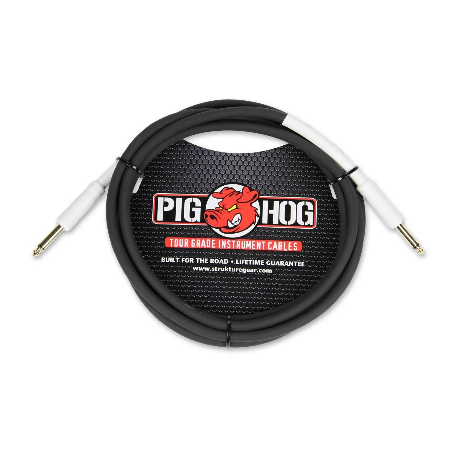 PIG HOG  
TOUR GRADE INSTRUMENT CABLES  
BUILT FOR THE ROAD  
LIFETIME GUARANTEE  
www.strukturegear.com