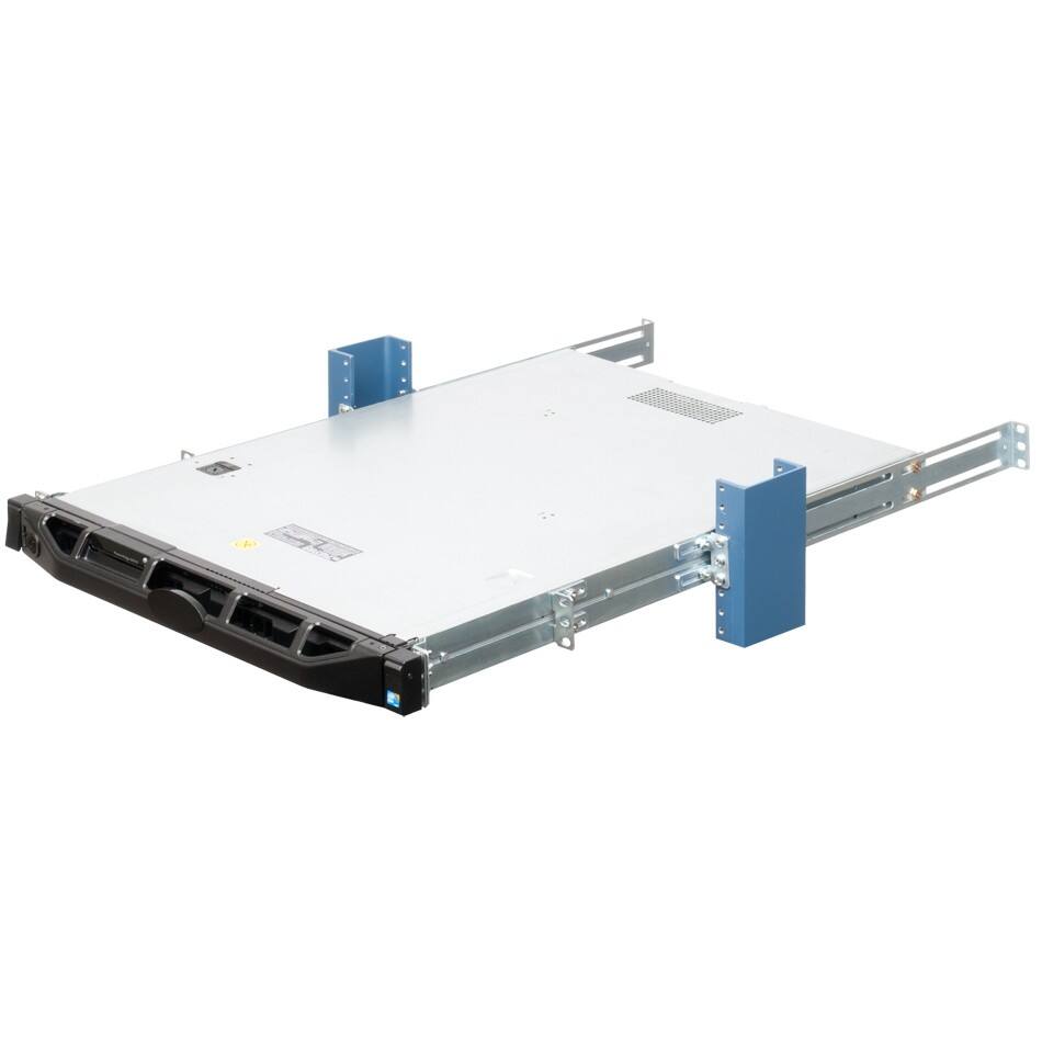 Alt View 2. RackSolutions - RackSolutions 1U 110-F Fixed Rail for Dell - Black.