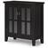 Angle. Simpli Home - Artisan Low Storage Cabinet - Hickory Brown.