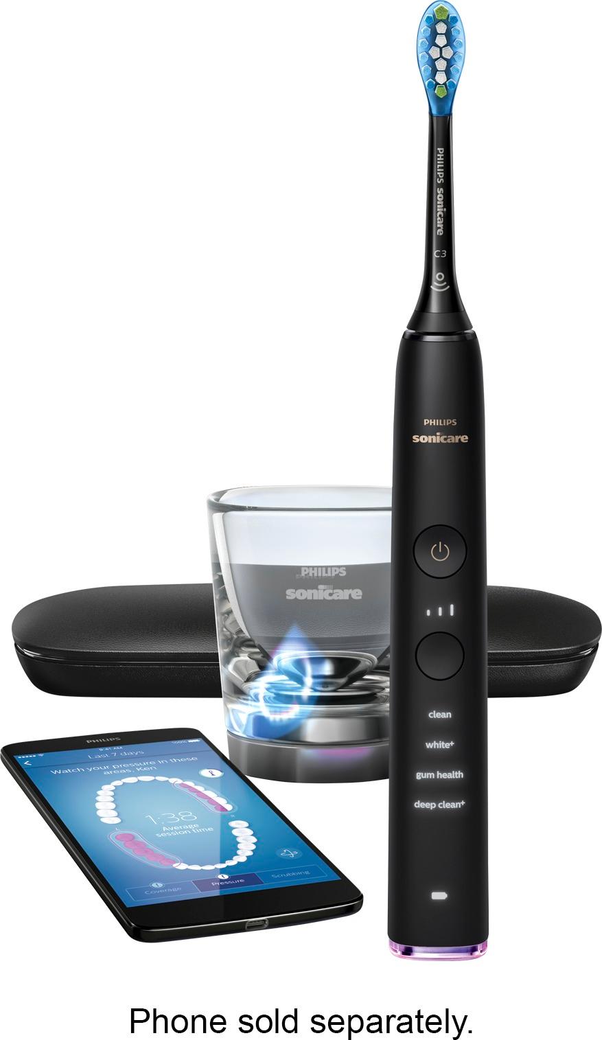 Philips Sonicare DiamondClean Smart 9300 Rechargeable Toothbrush Black  HX9903/11 - Best Buy