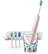 Angle. Philips Sonicare - DiamondClean Smart 9500 Rechargeable Toothbrush - Pink.