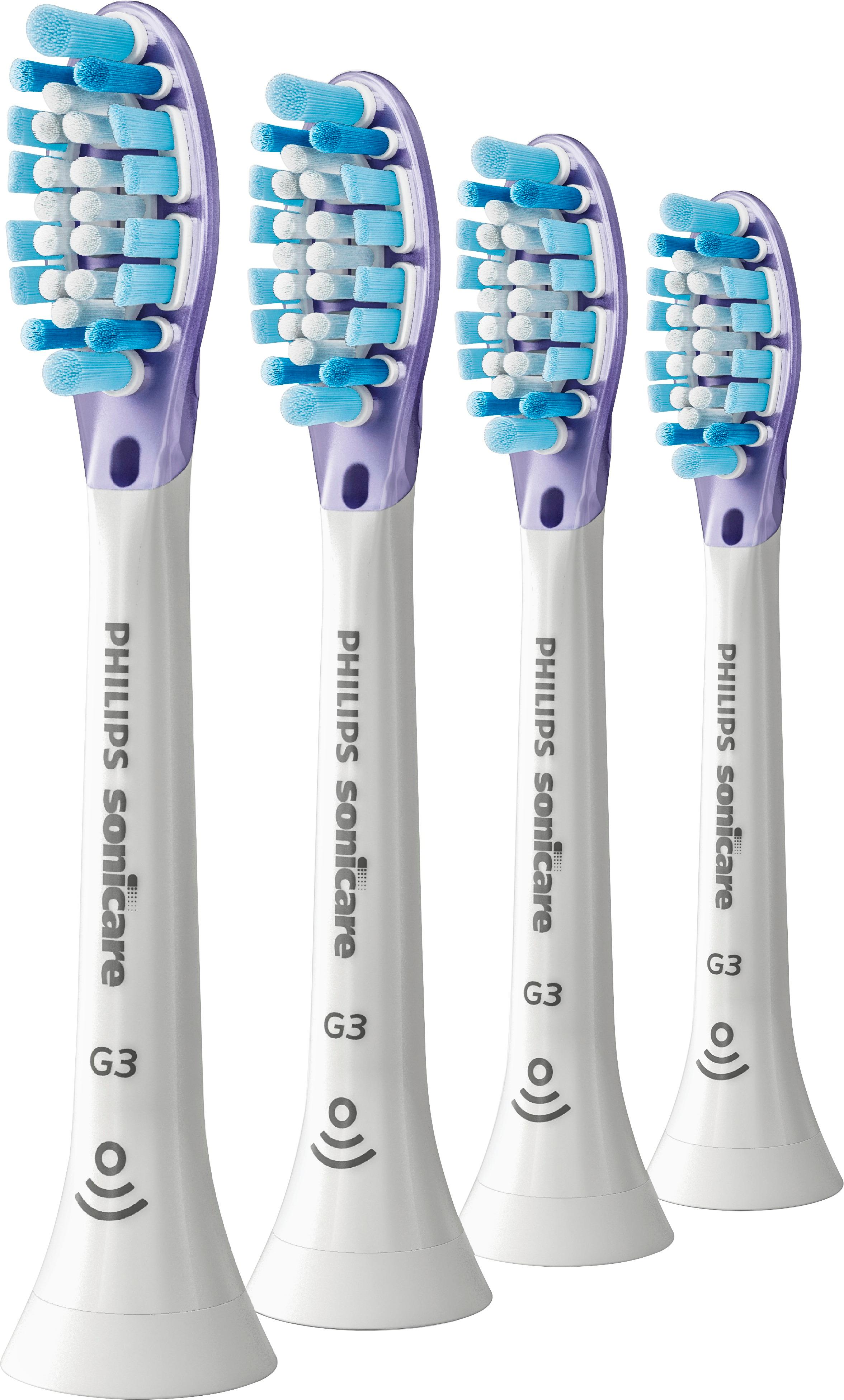 Angle View: Philips Sonicare - Premium Gum Care Brush Heads (4-Pack) - White