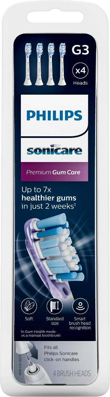 Alt View 14. Philips Sonicare - Premium Gum Care Brush Heads (4-Pack) - White.