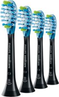 Philips Sonicare - Premium Plaque Control Brush Heads (4-Pack) - Black - Angle_Zoom