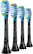 Angle. Philips Sonicare - Premium Plaque Control Brush Heads (4-Pack) - Black.