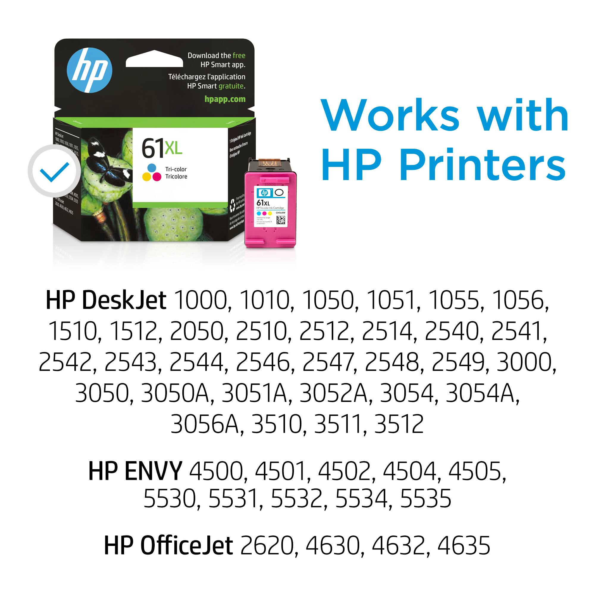 HP DeskJet 1000, 1010, 1050, 1051, 1055, 1056, 1510, 1512, 2050, 2510, 2512, 2514, 2540, 2541, 2542, 2543, 2544, 2546, 2547, 2548, 2549, 3000, 3050, 3050A, 3051A, 3052A, 3054, 3054A, 3056A, 3510, 3511, 3512, 3514, 3515, 4500, 4501, 4502, 4504, 4505, 5530, 5531, 5532, 5534, 5535, 61XL, 61XL (6100), 61XL (6100) Tri-color, 61XL (6100) Tri-color (6100), 61XL (6100) Tri-color (6100) (6100), 61XL (6100) Tri-color (6100) (6100), 61XL (6100) Tri-color (6100) (6100), 61XL (6100) Tri-color (6100) (6100), 61XL (6100) Tri-color (6100) (6100), 61XL (6100) Tri-color (6100) (6100), 61XL (6100) Tri-color (6100) (6100), 61