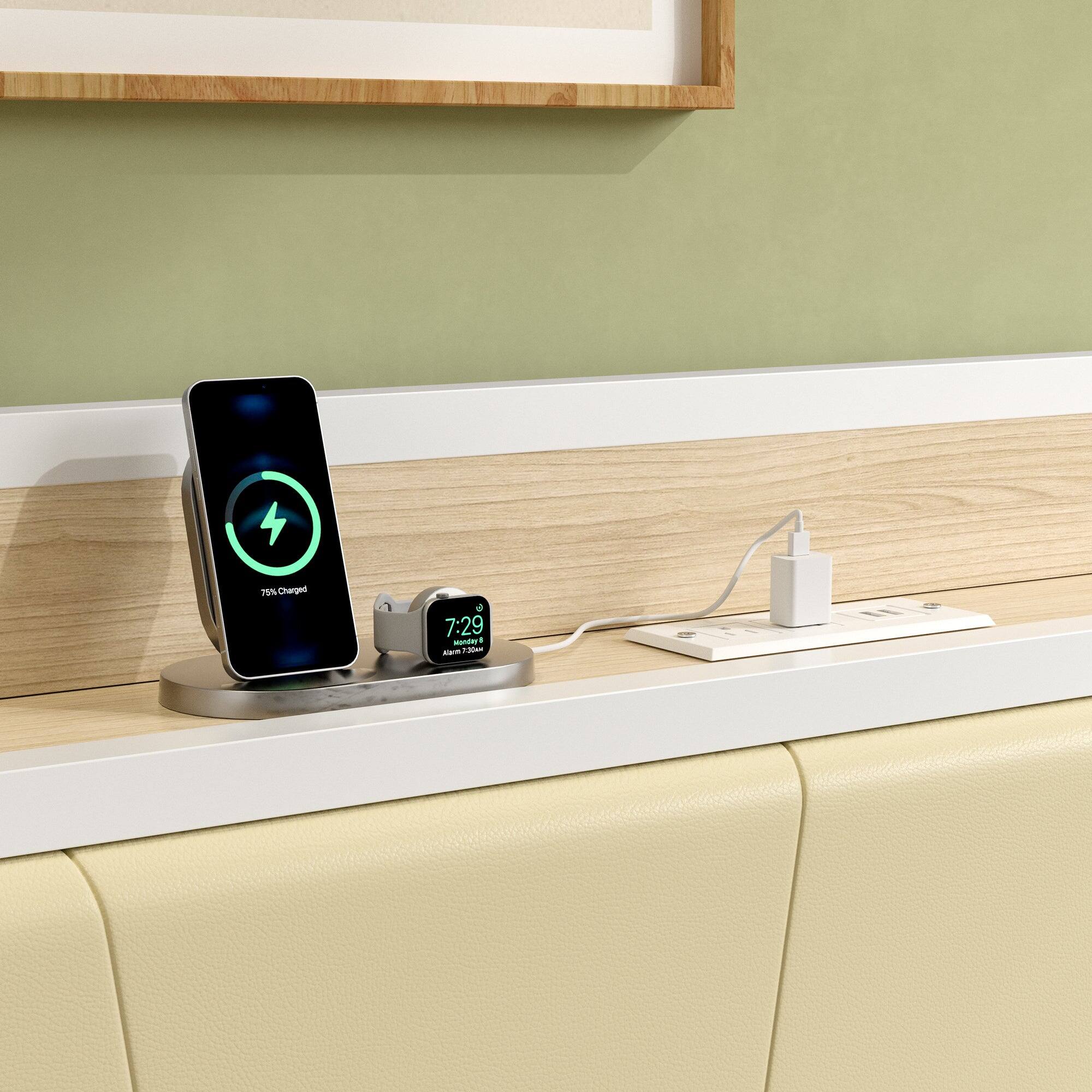 75% Charged  
7:29  
Monday, 8  
Alarm: 7:30 AM