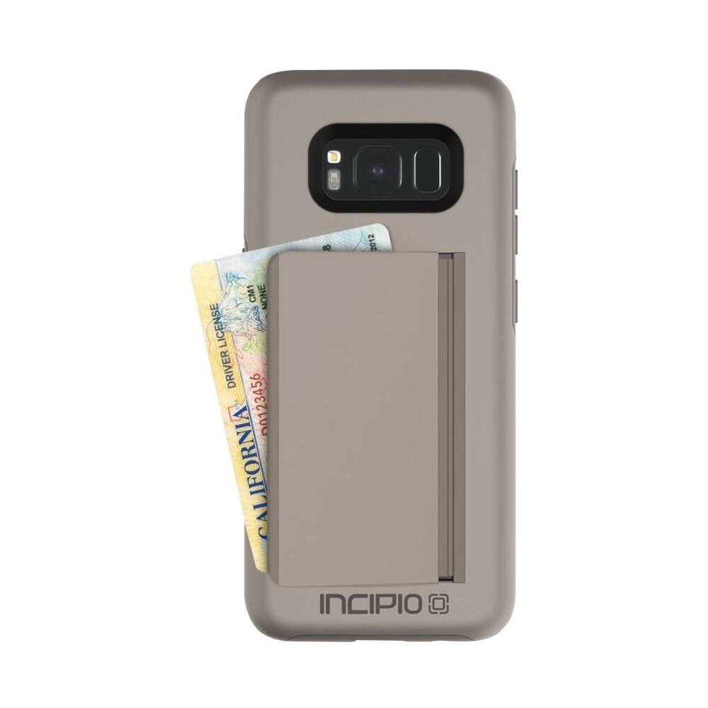 Front. Incipio - STOWAWAY Case for Samsung Galaxy S8 - Sand.