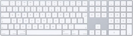 Apple - Magic Keyboard with Numeric Keypad - Silver/White