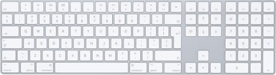 Magic Keyboard with Numeric Keypad, Silver/White