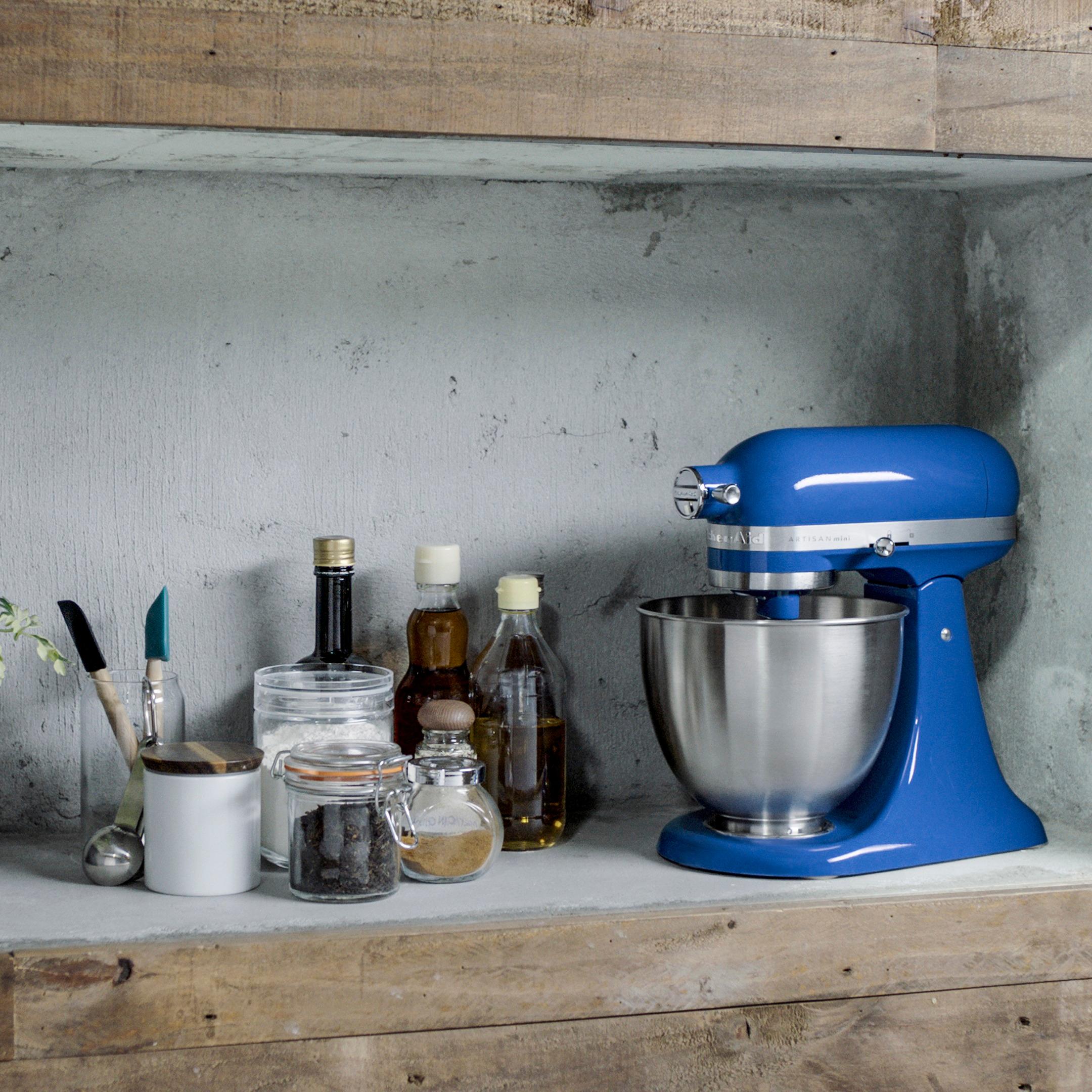  KitchenAid KSM3311XAQ Artisan Mini Series Tilt-Head Stand Mixer,  3.5 quart, Aqua Sky Blue: Home & Kitchen