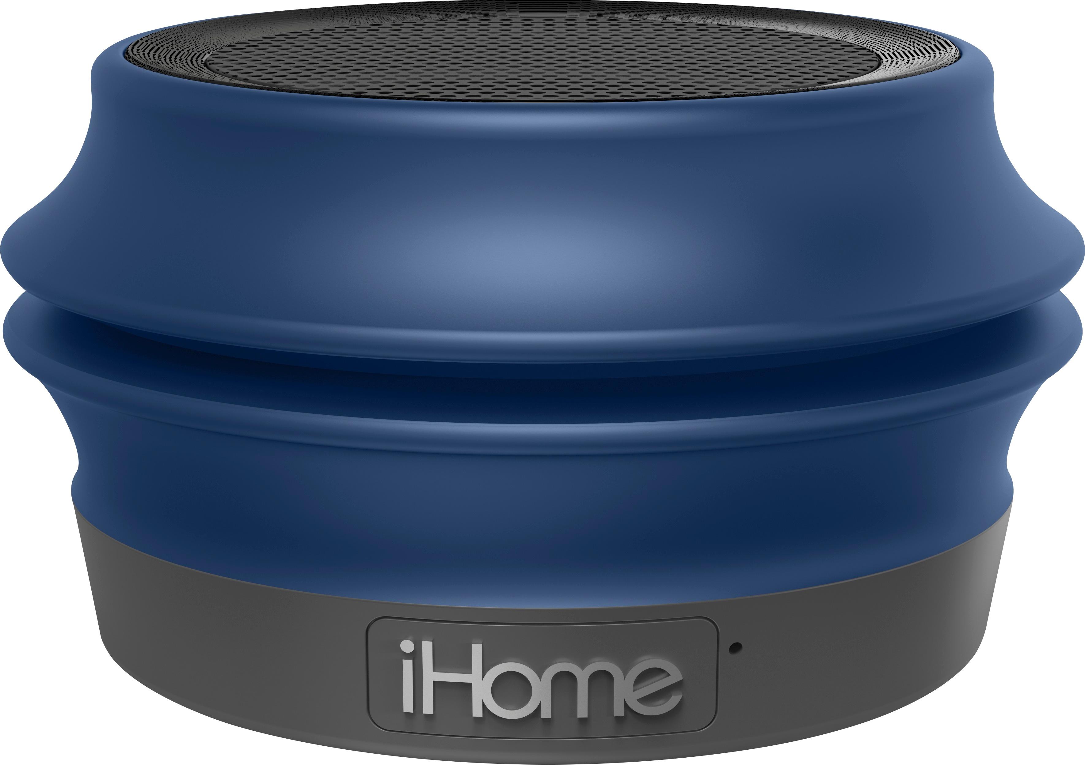 iHome IBT62B Portable Collapsible Bluetooth Color Changing Speaker with 