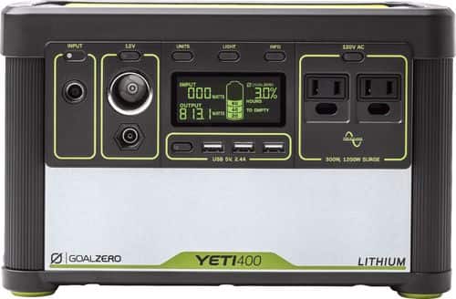 Goal Zero - Yeti Portable Charger for Most USB-Enabled Devices - Silver/green/black - Larger Front