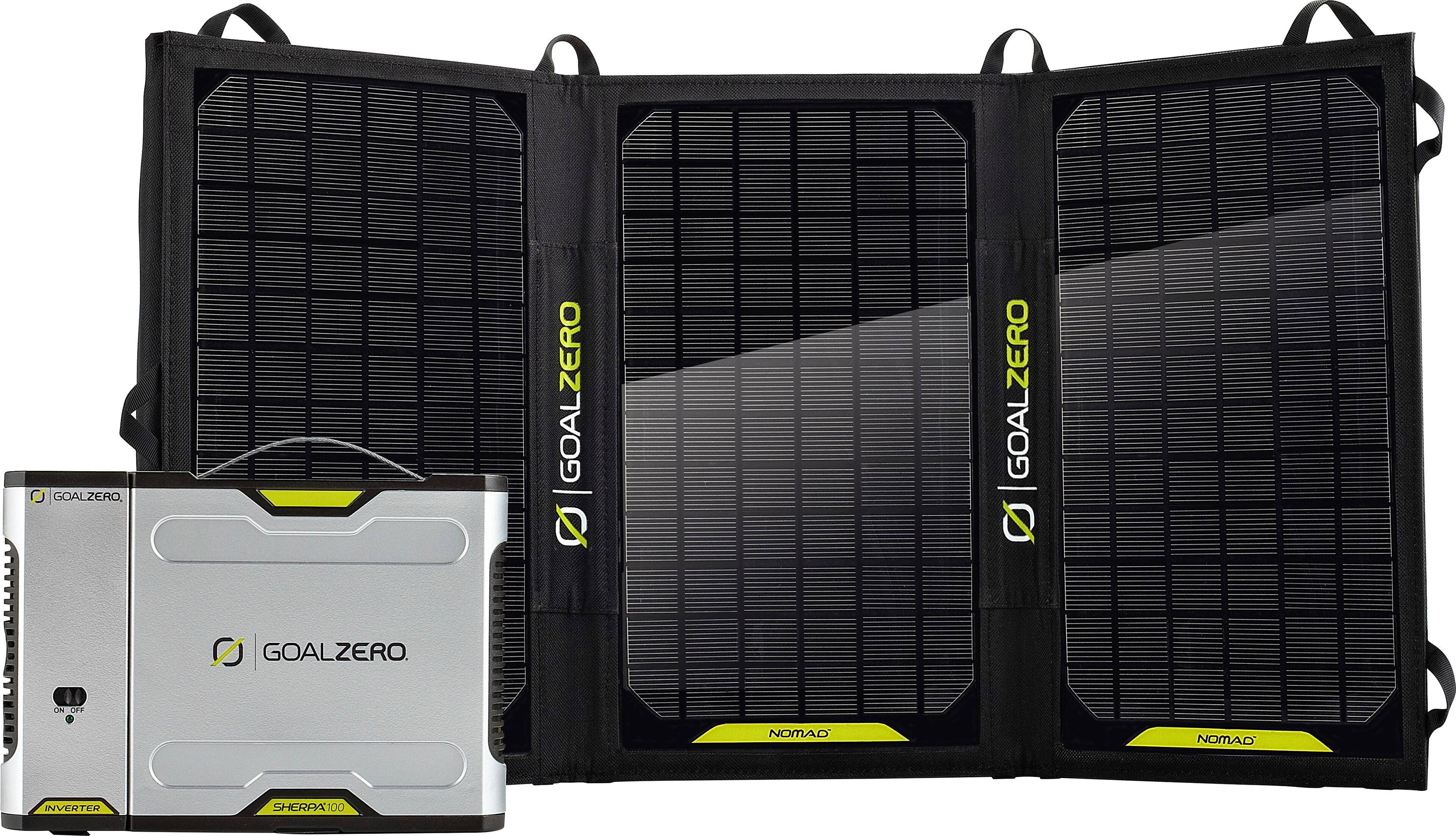 Goal Zero - Sherpa 100 Solar Kit - Black - Larger Front