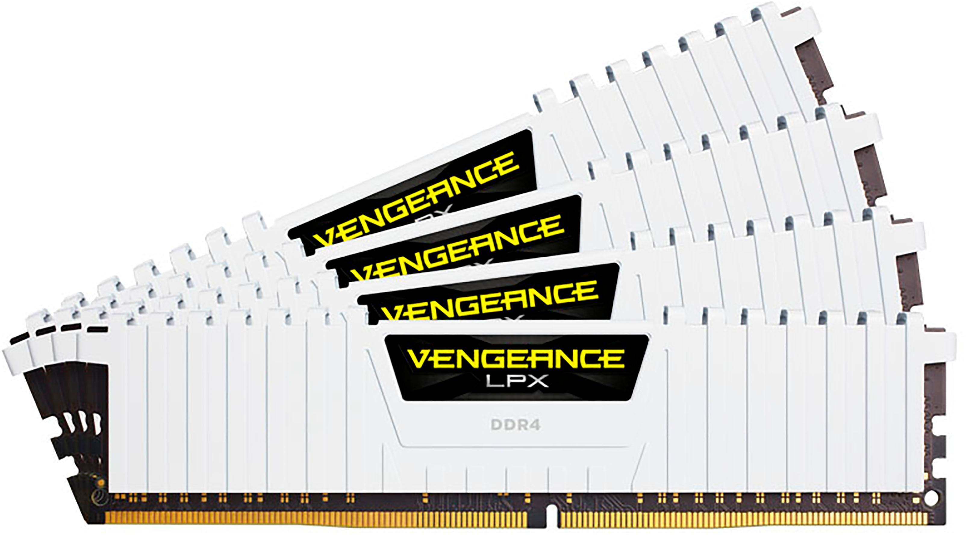 Alt View Zoom 13. CORSAIR - VENGEANCE LPX Series 16GB (2PK 8GB) 3.2GHz DDR4 Desktop Memory - White.