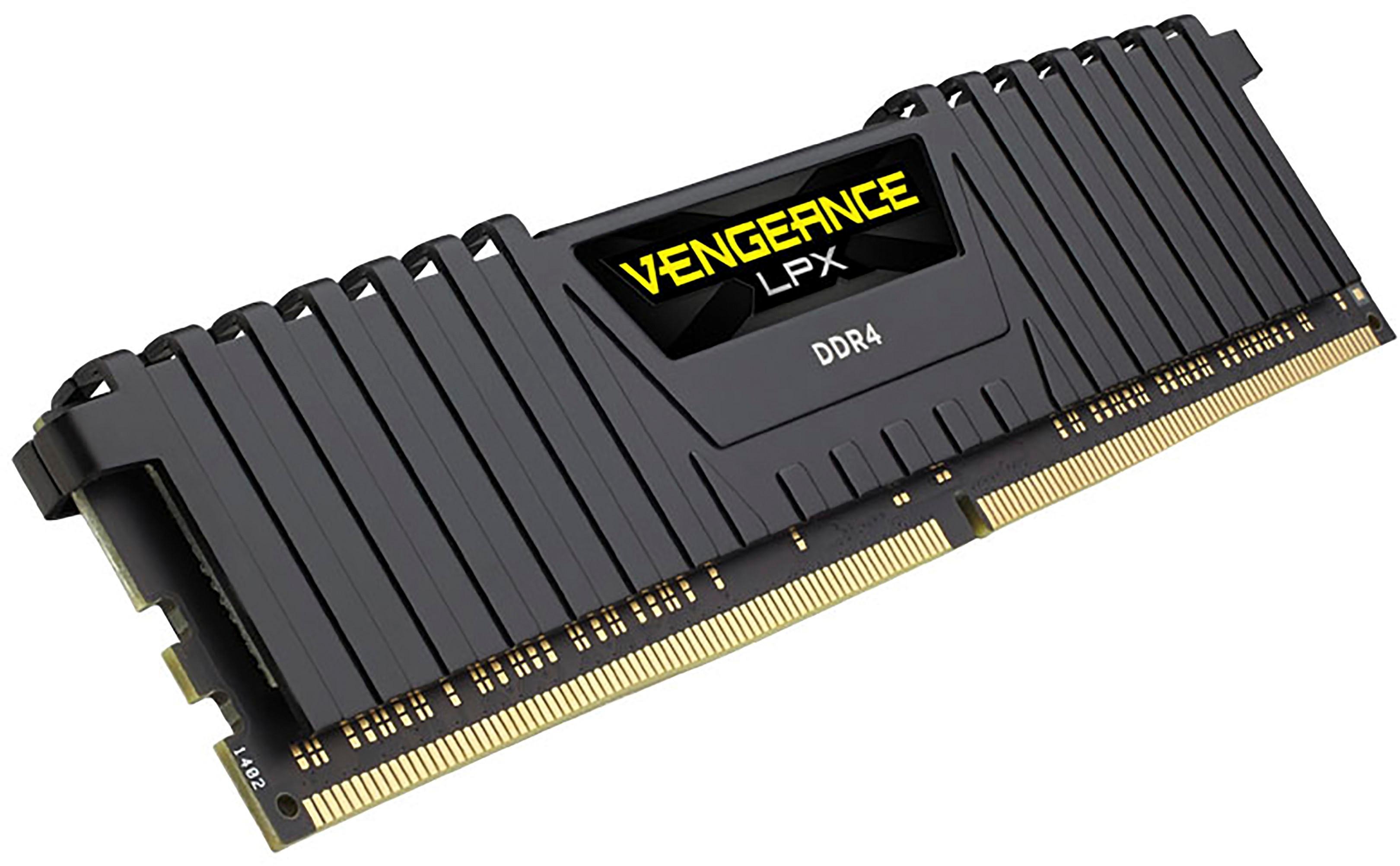 Best Buy: CORSAIR Vengeance LPX CMK16GX4M2A2400C16 16GB X 8GB) 2400MHz DDR4 C16 DIMM Desktop Memory Black CMK16GX4M2A2400C16