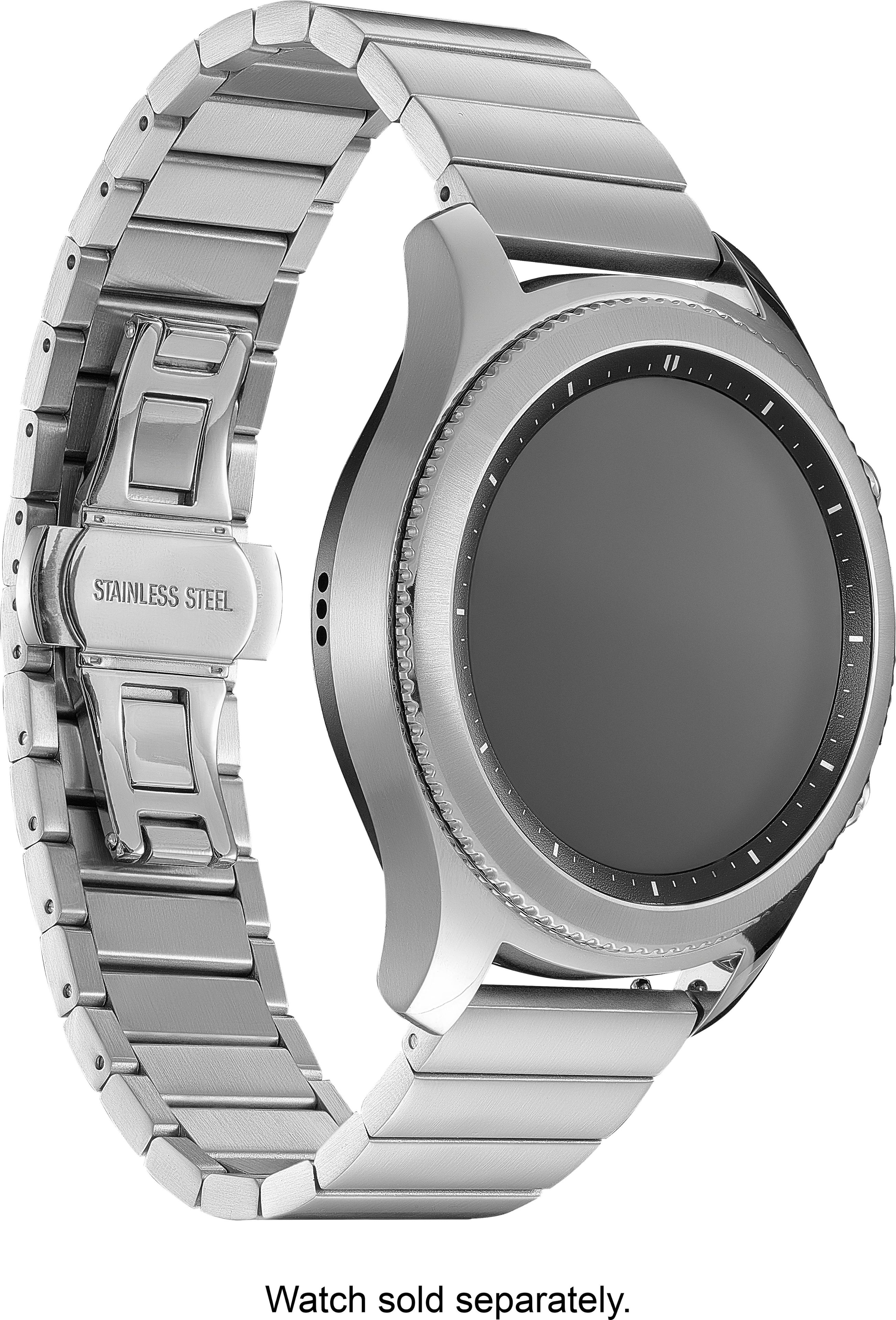 Fleur de Lis Silver Pendants Cuff Strap for Samsung Galaxy Watch, Watch 3,  Active 1,2 Gear S2,S3/ Apple Watch , Panerai, Seiko , Rolex