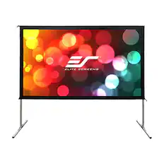 Front. Elite Screens - Yard Master 2 Series 135" Outdoor Projector Screen - Black.