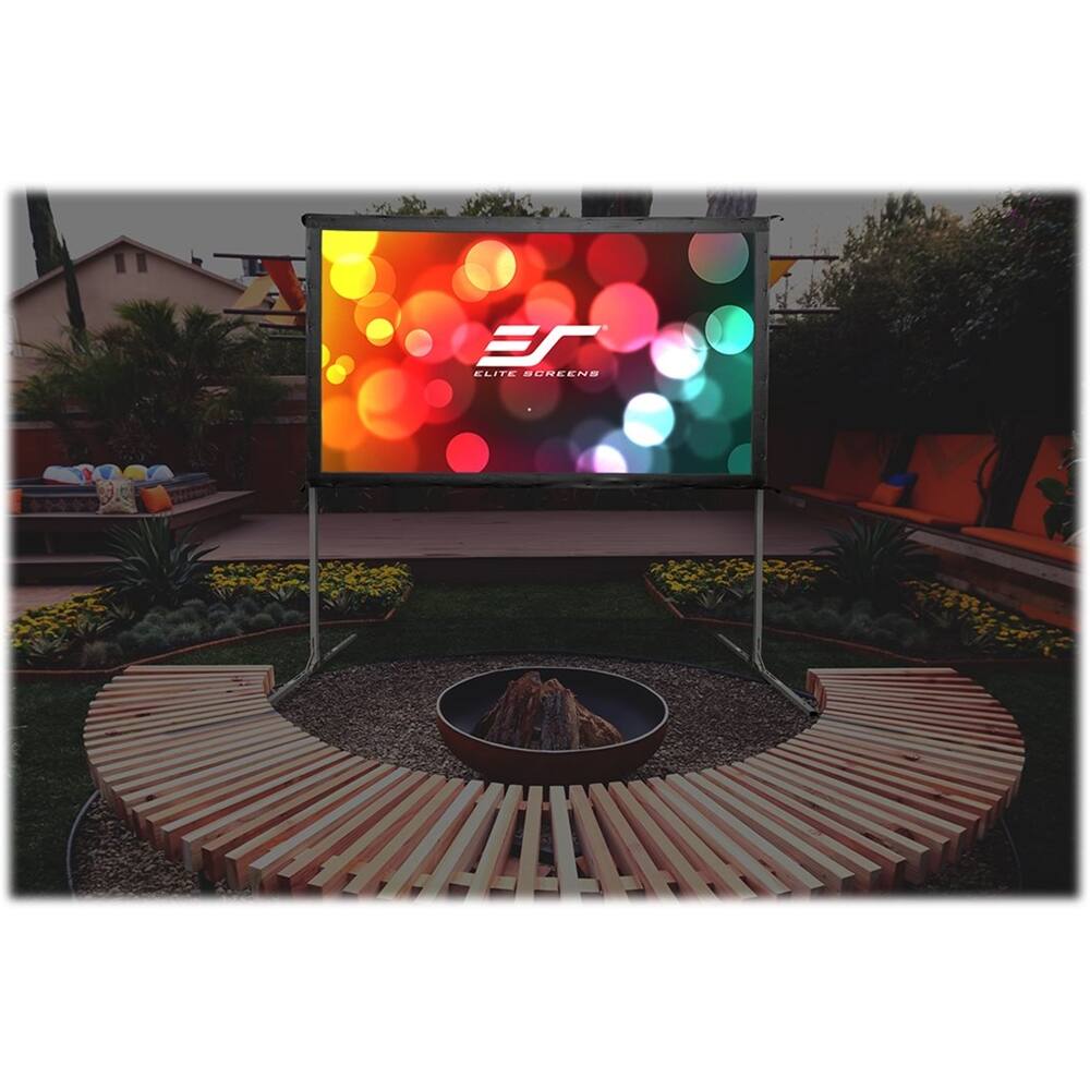 Alt View 14. Elite Screens - Yard Master 2 Series 135" Outdoor Projector Screen - Black.