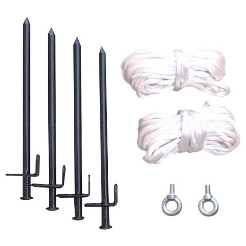 Alt View 17. Elite Screens - Yard Master 2 WraithVeil® Dual Front/Rear Portable Folding-Frame Outdoor Screen, 180" diag., 16:9, OMS180H2-DUAL - Black trim/silver frame.