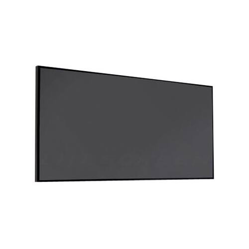 Left. Elite Screens - Aeon CineGrey 3D® Ceiling Ambient Light Rejecting EDGE FREE Fixed Frame Screen, 100" diag., 16:9, AR100DHD3 - Black.