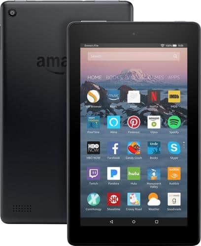 Amazon - Fire - 7" - Tablet - 8GB 7th Generation, 2017 Release - Black-Front_Standard