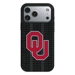 Keyscaper - NCAA - Oklahoma Sooners Primary Logo iPhone Magnetic Bump Case - 15 - Black