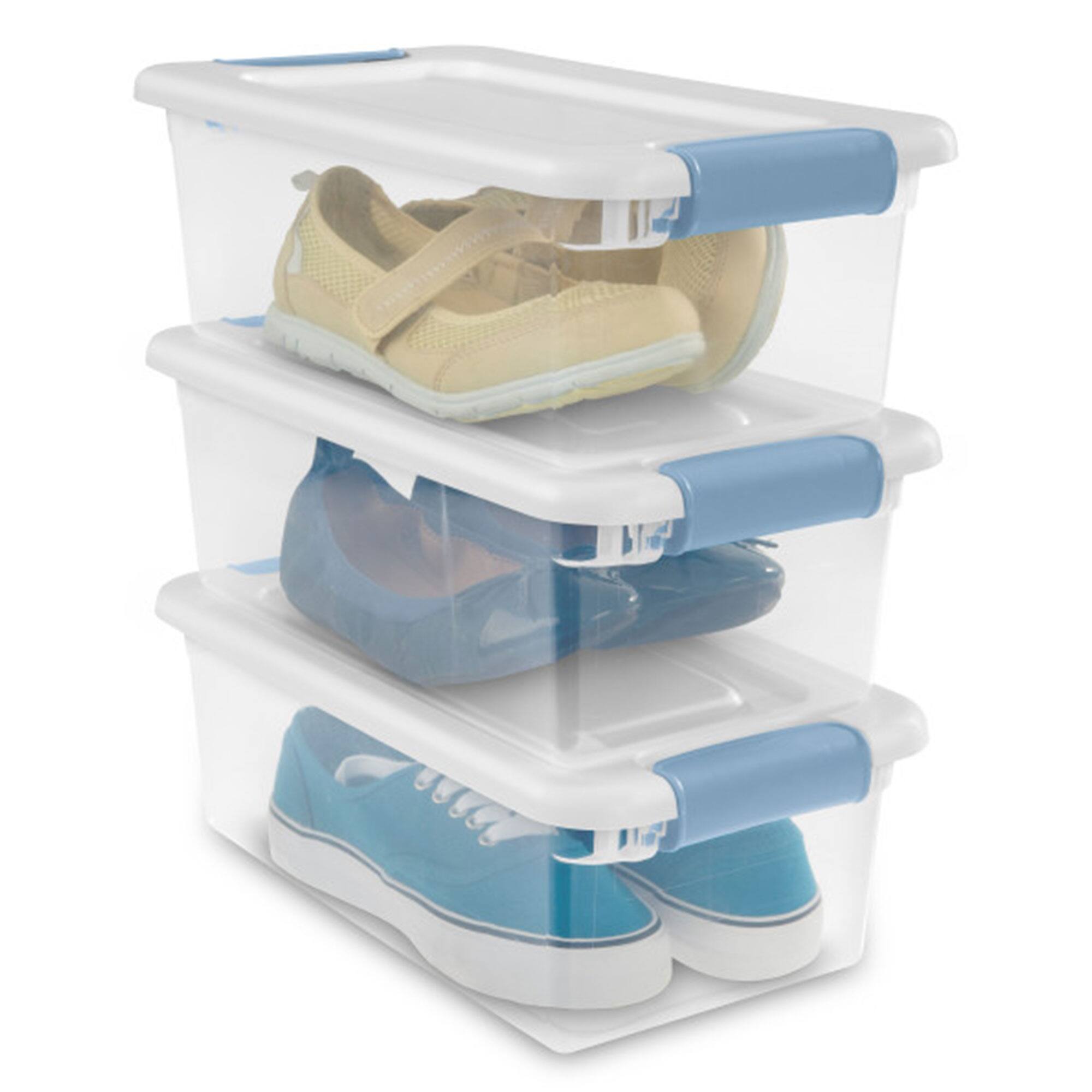 Alt View 8. Sterilite - Sterilite Clear Plastic 6 Quart Storage Box Container with Latching Lid, 24 Pack.