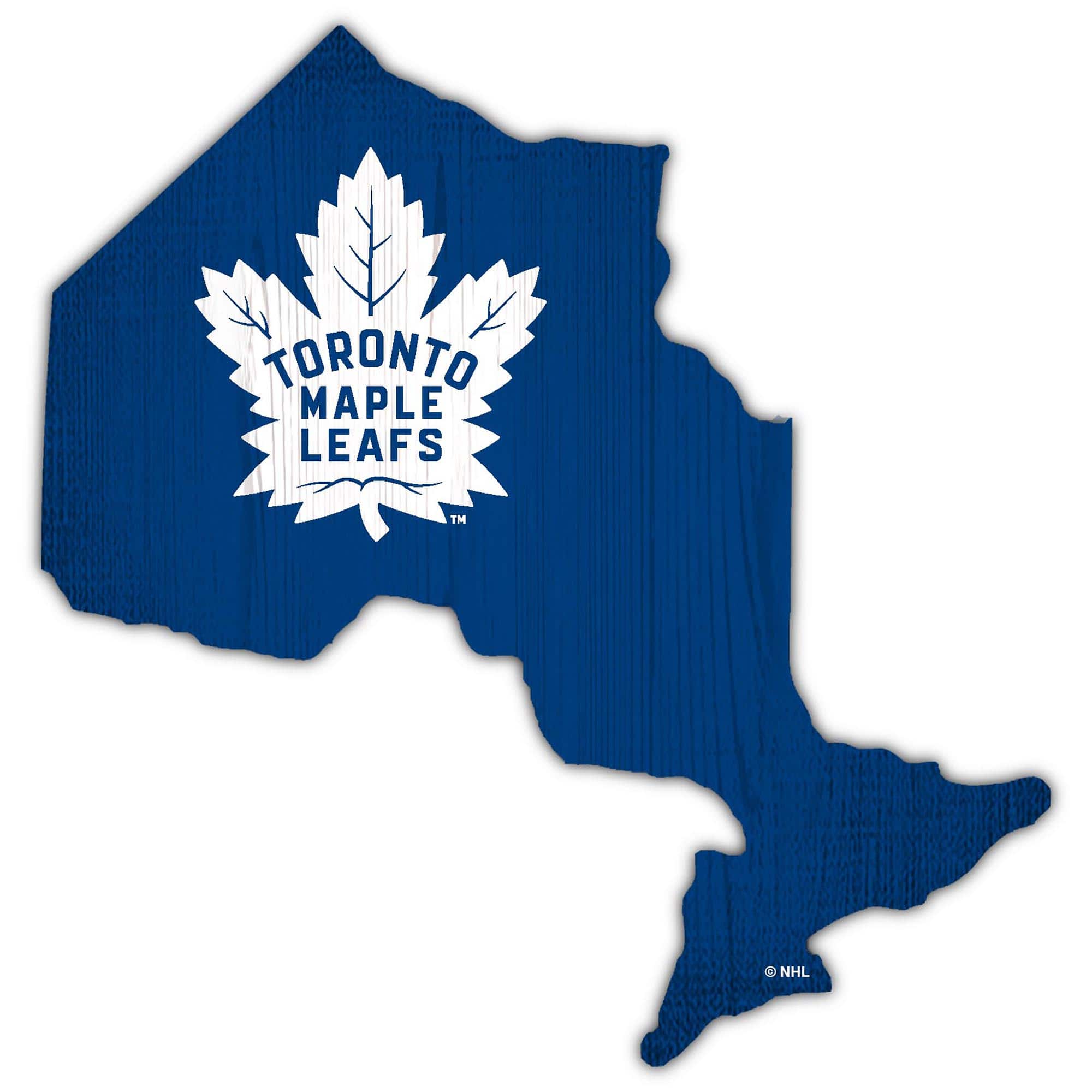 Fan Creations - Toronto Maple Leafs 12" Logo State Sign - Multicolor