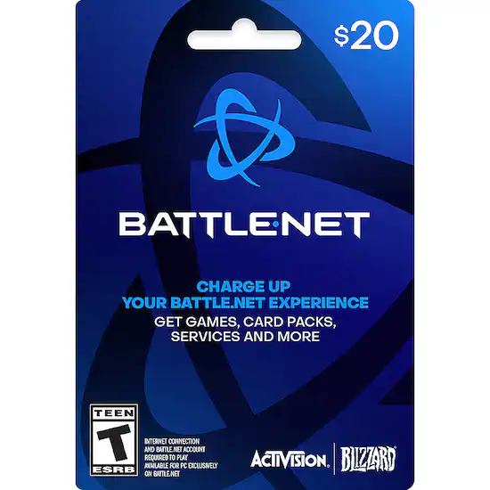Blizzard Entertainment Balance 20 Gift Card BLIZZARD BALANCE 20 Best Buy