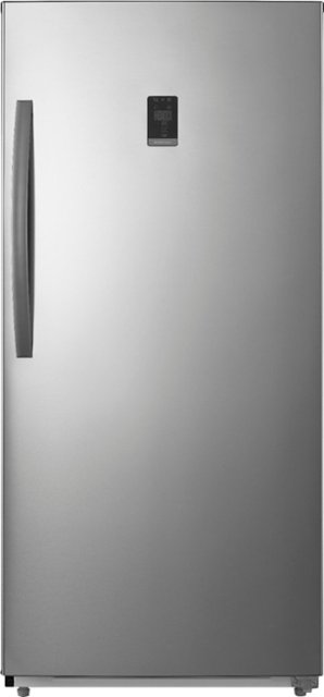 Insignia™ – 13.8 Cu. Ft. Frost-Free Upright Convertible Freezer/Refrigerator – Stainless steel