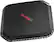 Left. SanDisk - Extreme 500GB External USB 3.0 Portable SSD - Black.