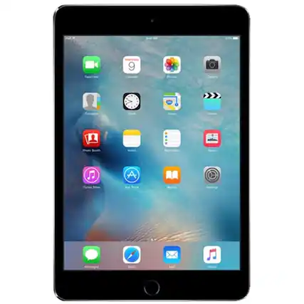 Front. Apple - Certified Refurbished iPad Mini (4th Generation) (2015) - 16GB - Space Gray.